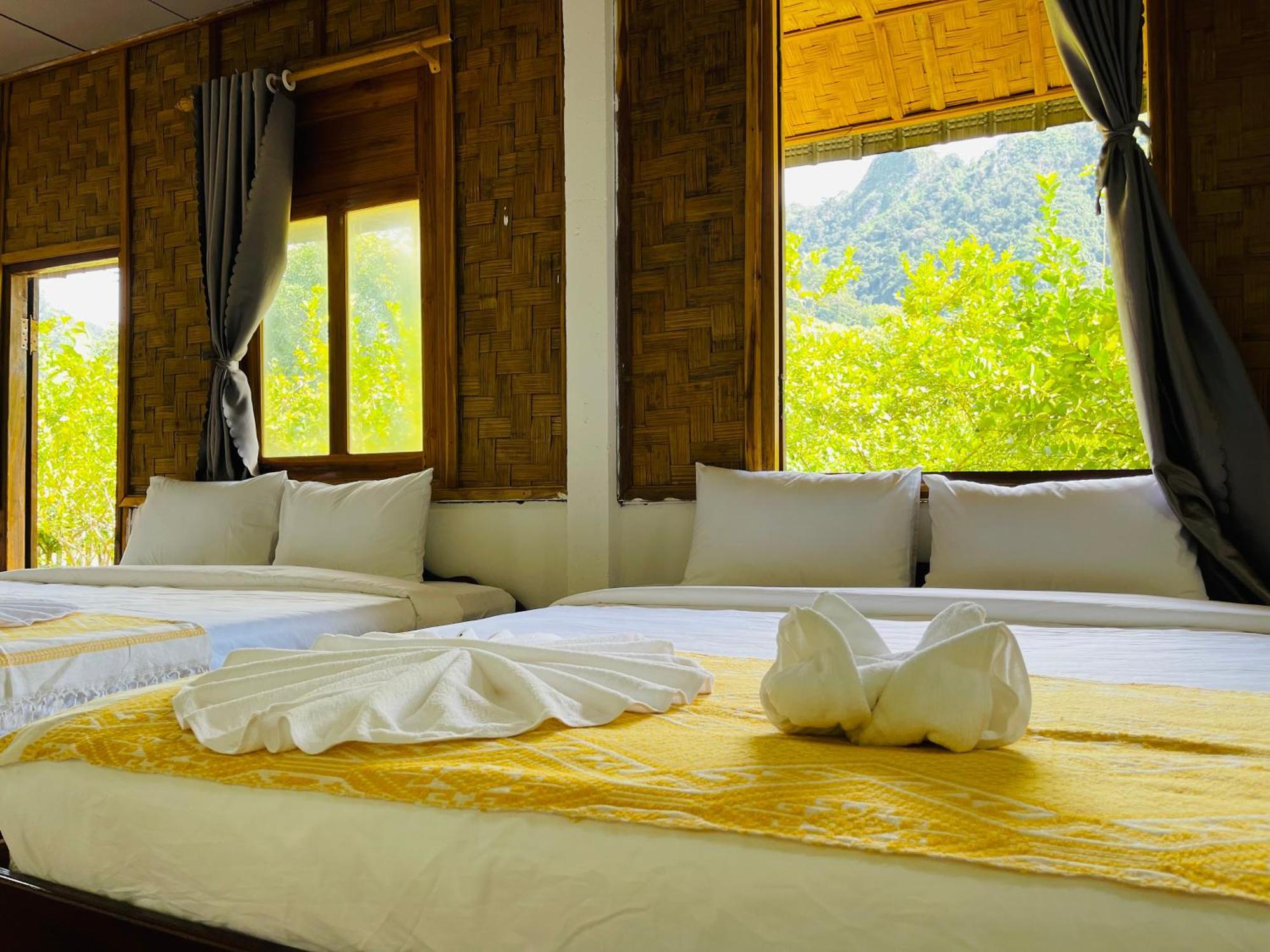 Bed and breakfast Nong Khiaw Ing Ing Mountain View Extérieur photo